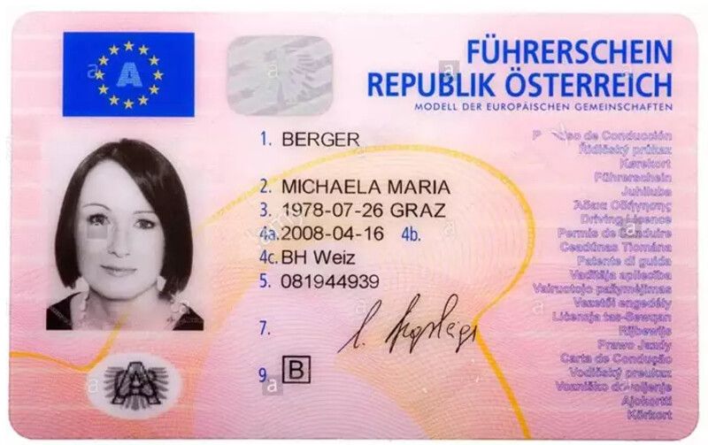 Buy Austrian Driver's License