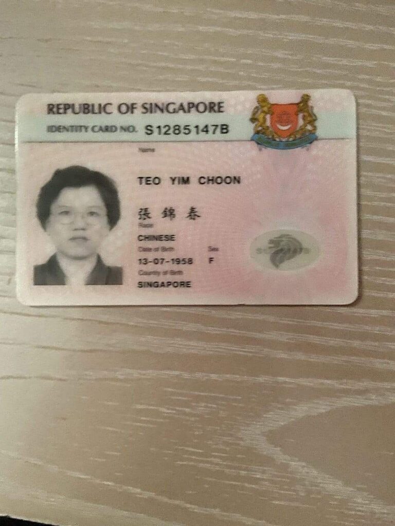 Buy Singaporean ID Card Online